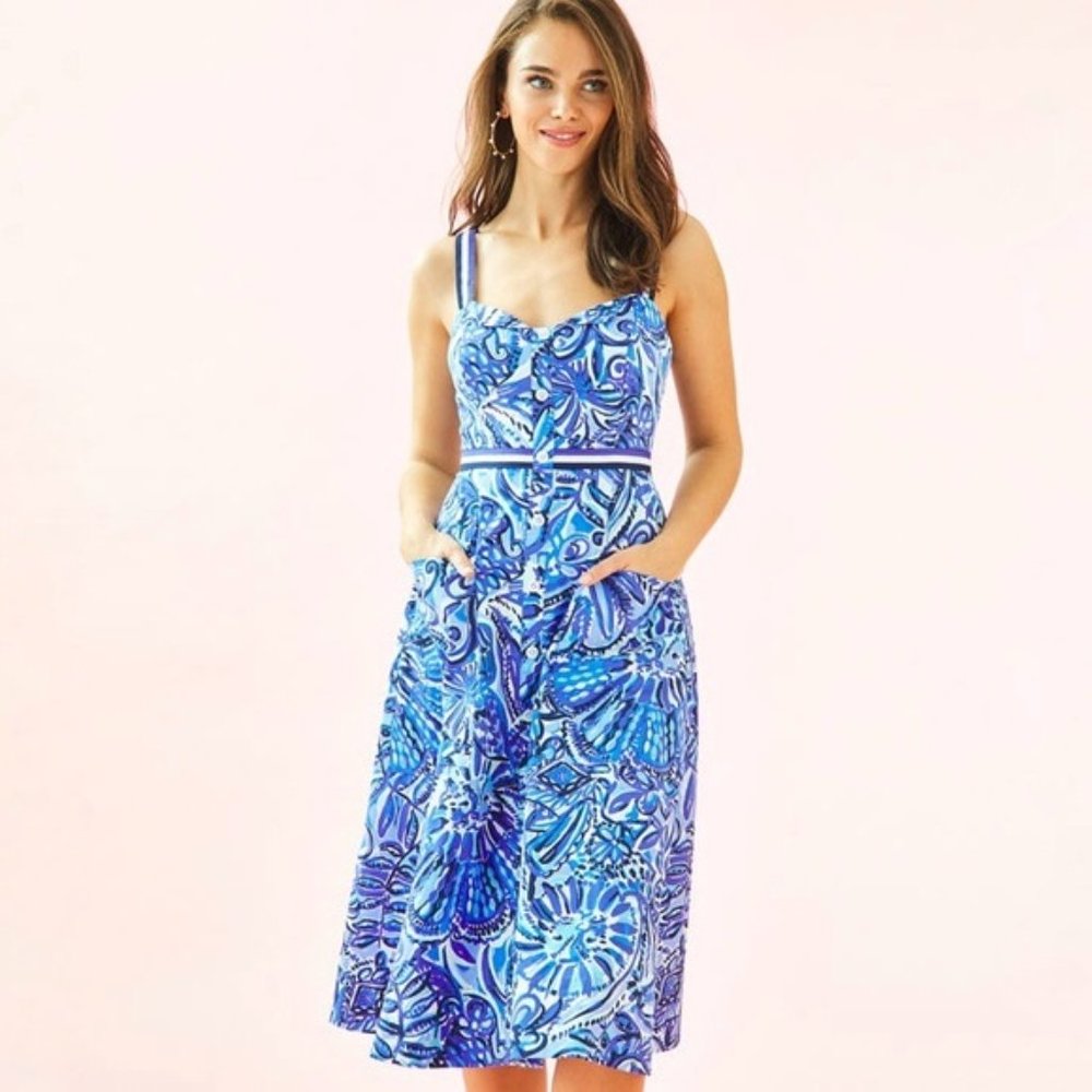 NWT Lilly Pulitzer Ellee Midi Dress, size 6